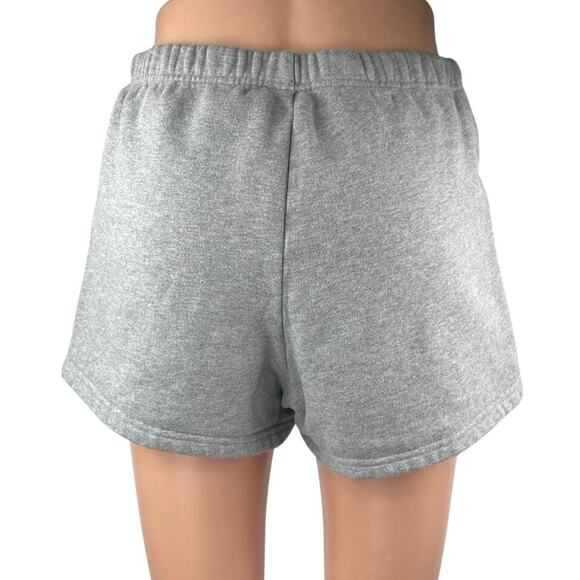 Aritzia TNA Gray Cozy Fleece High Elastic Waist Boyfriend Sweat Lounge Shorts S - Picture 3 of 5